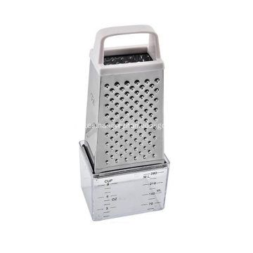 Cheese vegetable grater with measuring cup